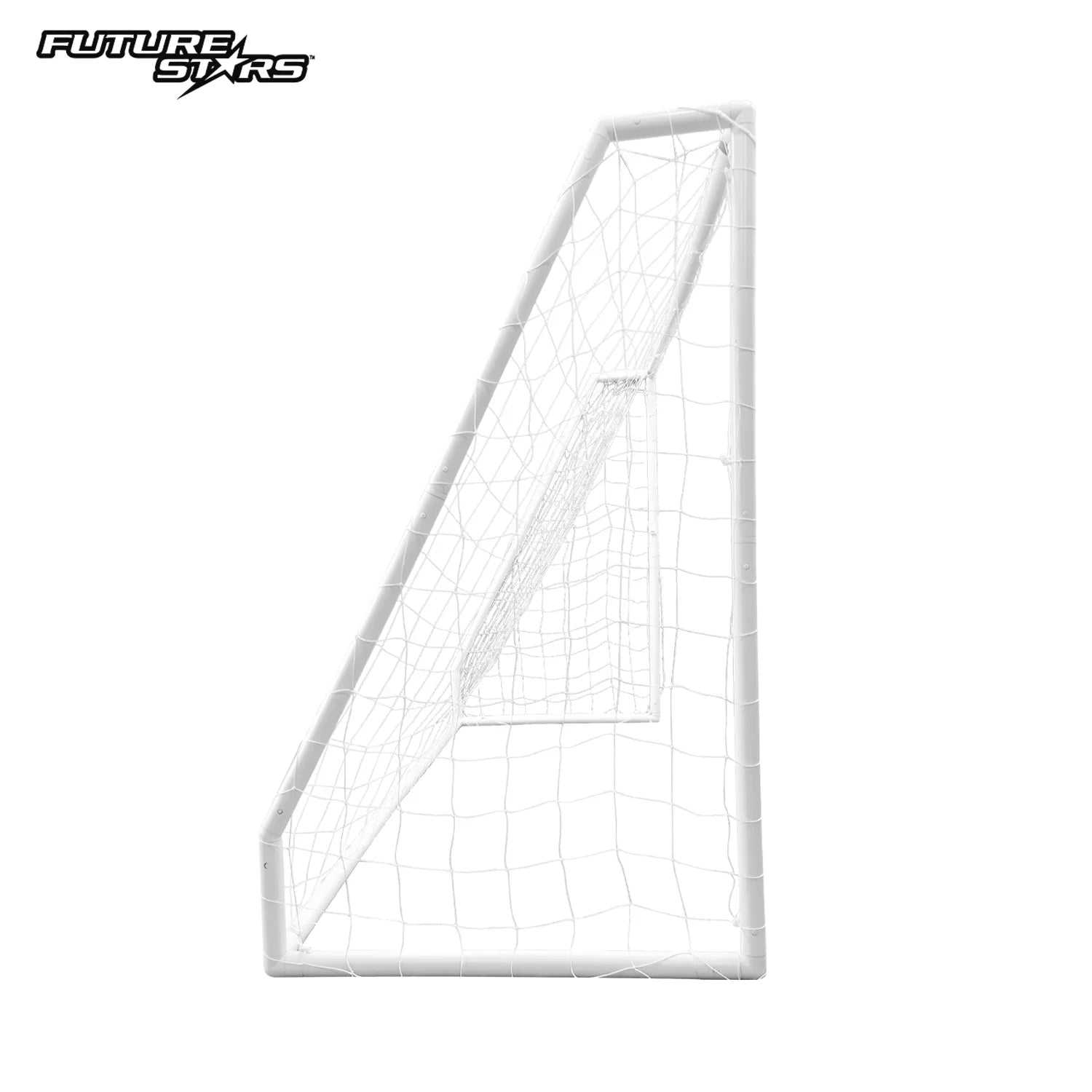 8Ft Soccer Goal Combo Set with Shooter Tutor, Official Size 5 Soccer Ball and Pump with Pin